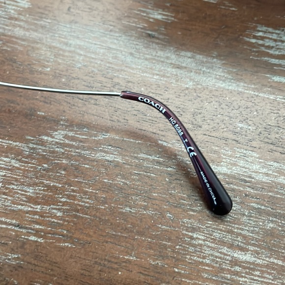 Coach HC5095 9001 silver and purple eyeglasses with hard case - Picture 14 of 16